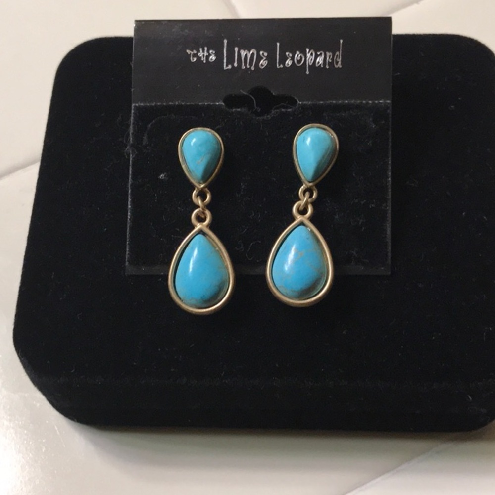 Turquoise stone earrings